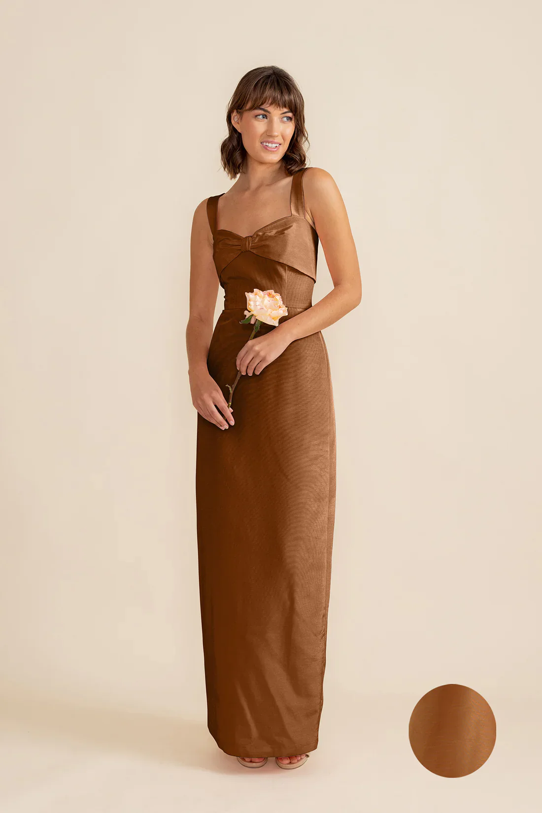 Grace Bodice with Straight Skirt in Shantung - Image 17