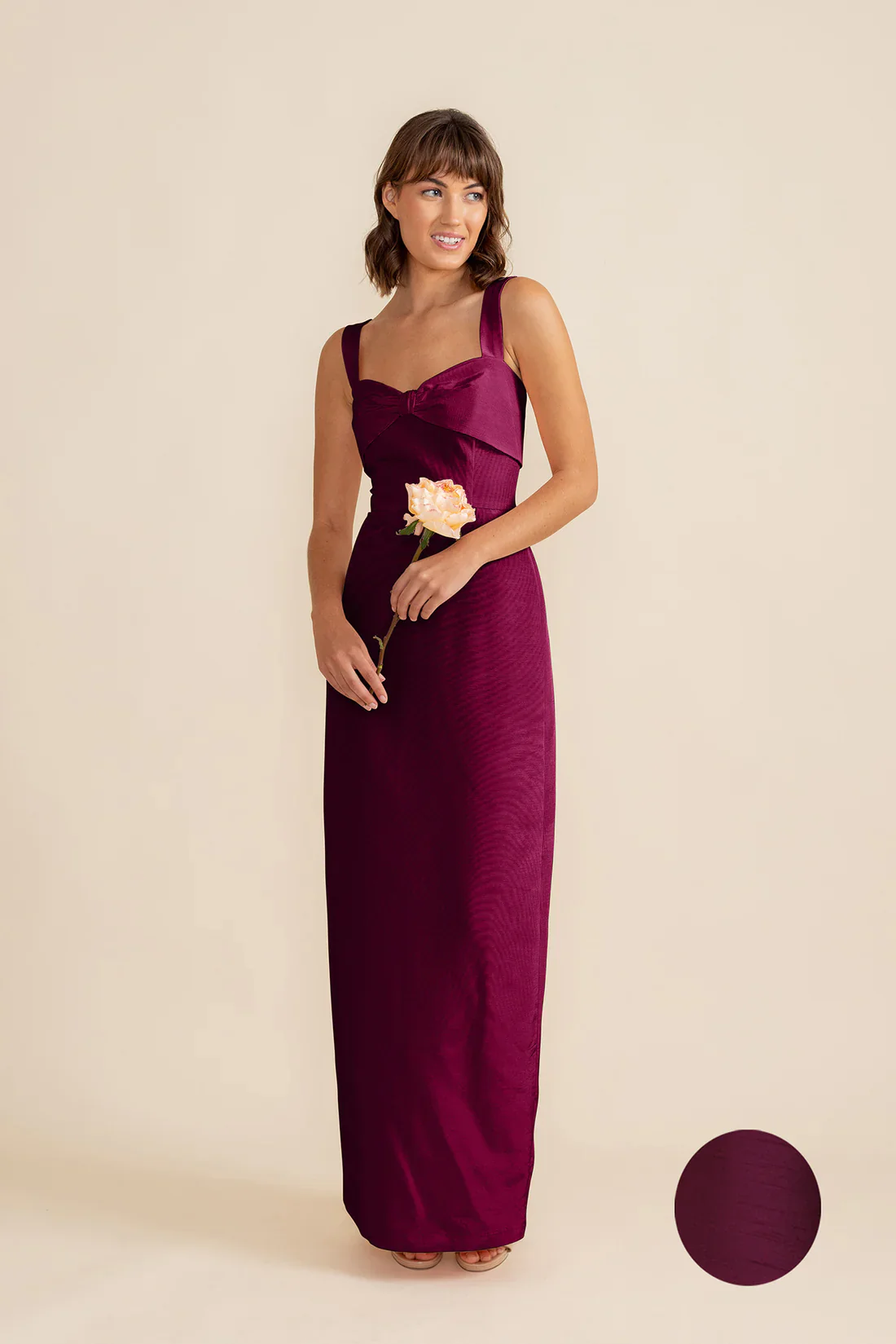 Grace Bodice with Straight Skirt in Shantung - Image 18