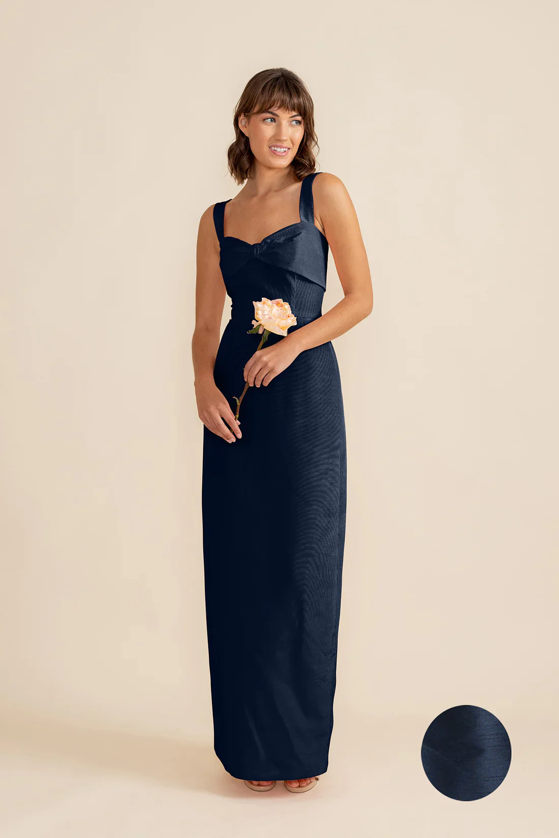 Grace Bodice with Straight Skirt in Shantung - Image 9