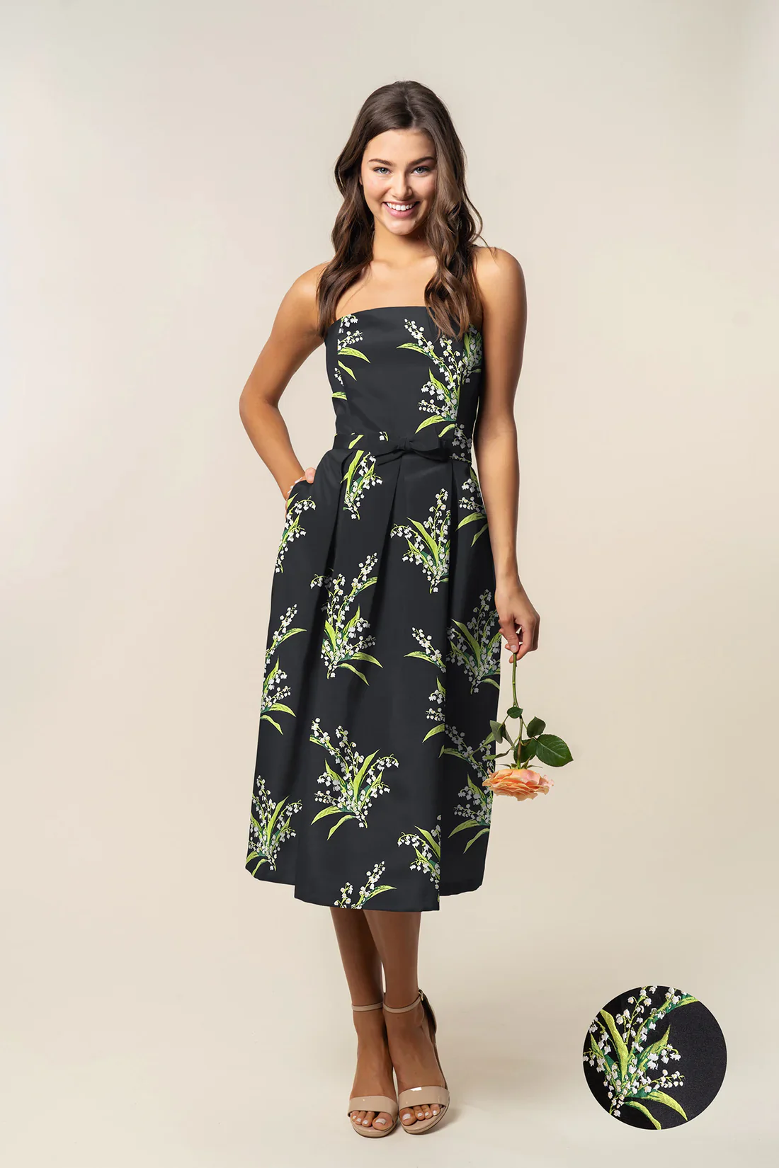 Hannah Bodice with Dahlia Skirt Midi in Jacquard - Image 7