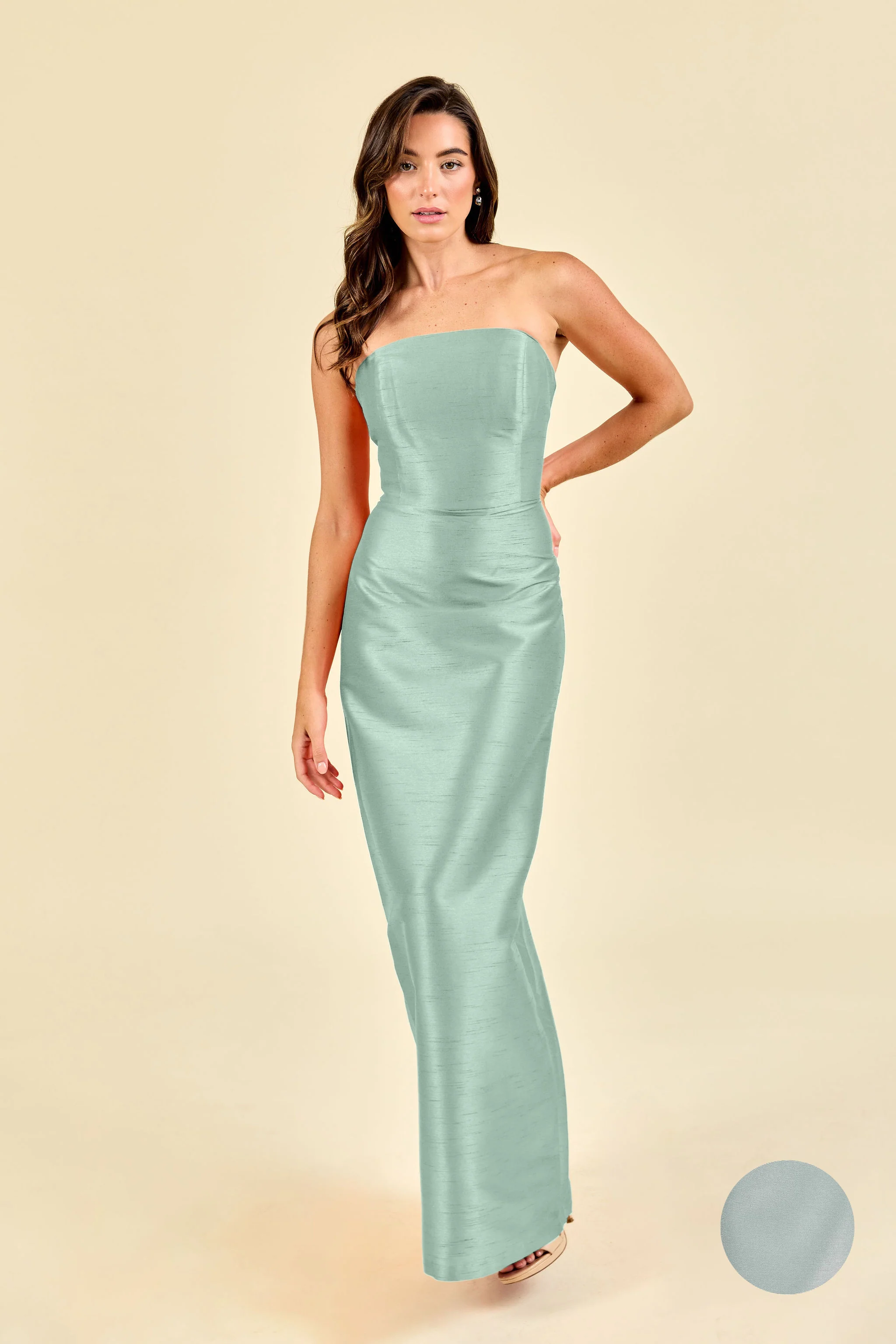 Hannah Bodice With Straight Skirt in Drapey Bengaline - Image 10