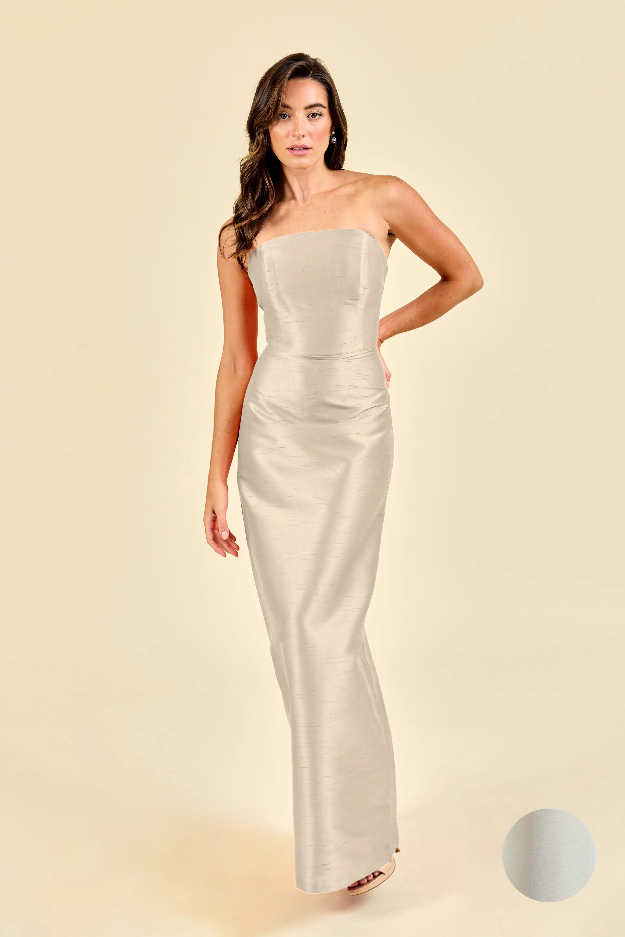 Hannah Bodice With Straight Skirt in Drapey Bengaline - Image 15