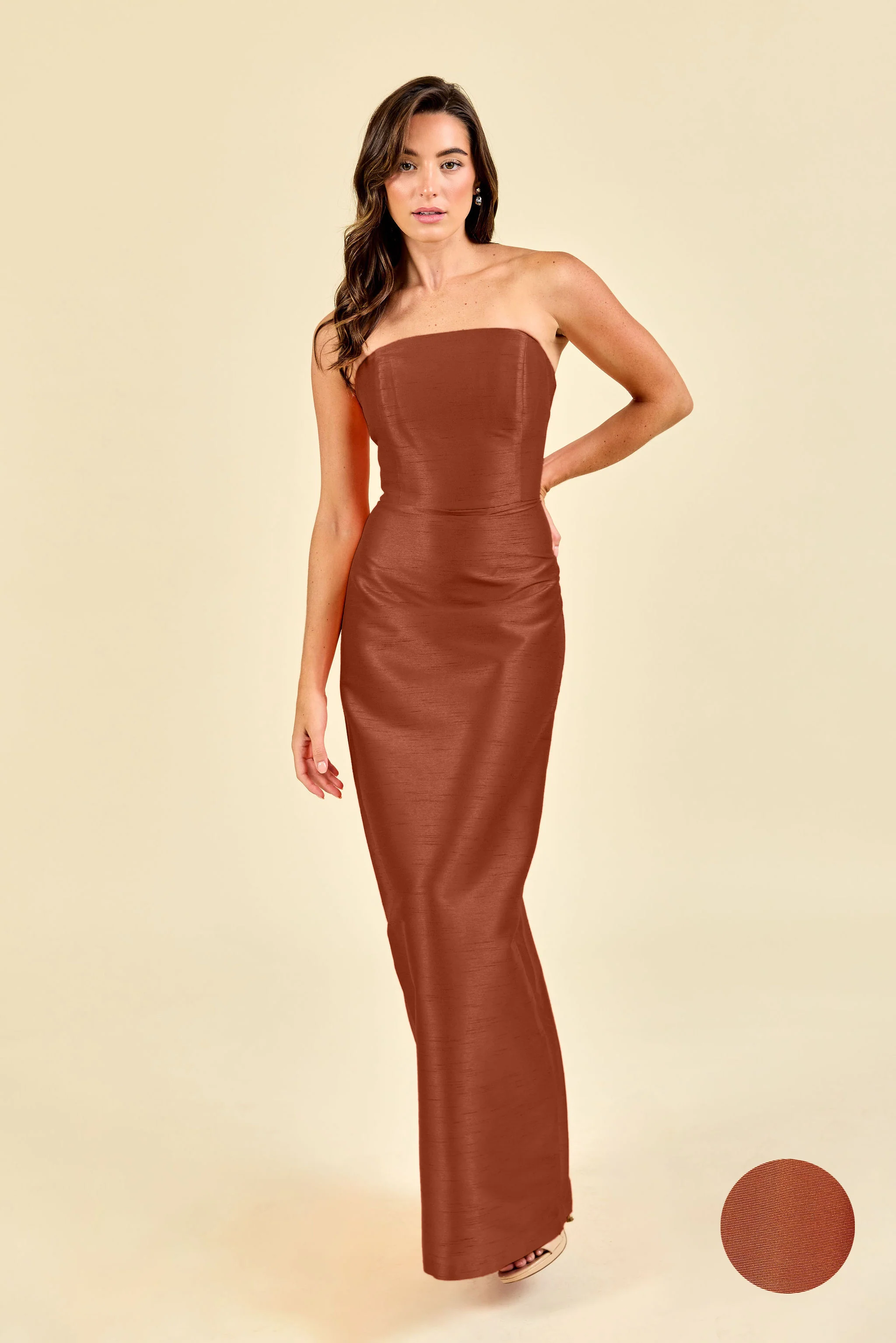 Hannah Bodice With Straight Skirt in Drapey Bengaline - Image 6