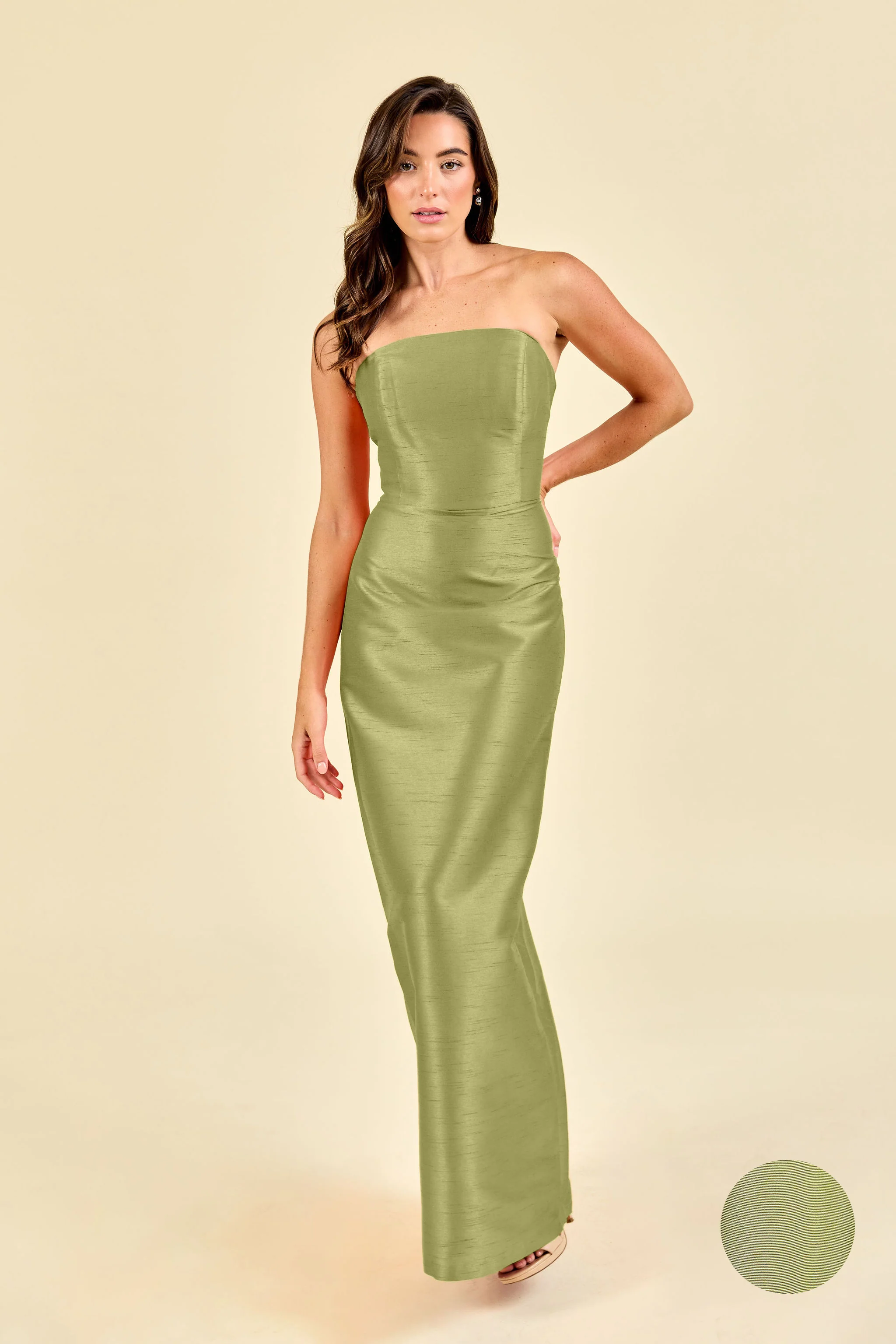 Hannah Bodice With Straight Skirt in Drapey Bengaline - Image 7
