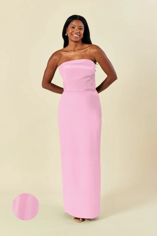 Hannah Bodice With Straight Skirt in Shantung - Image 15