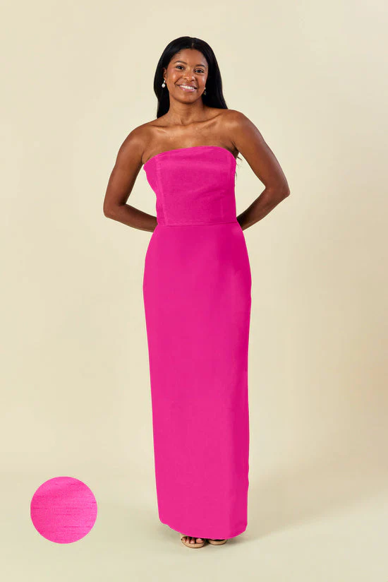 Hannah Bodice With Straight Skirt in Shantung - Image 16