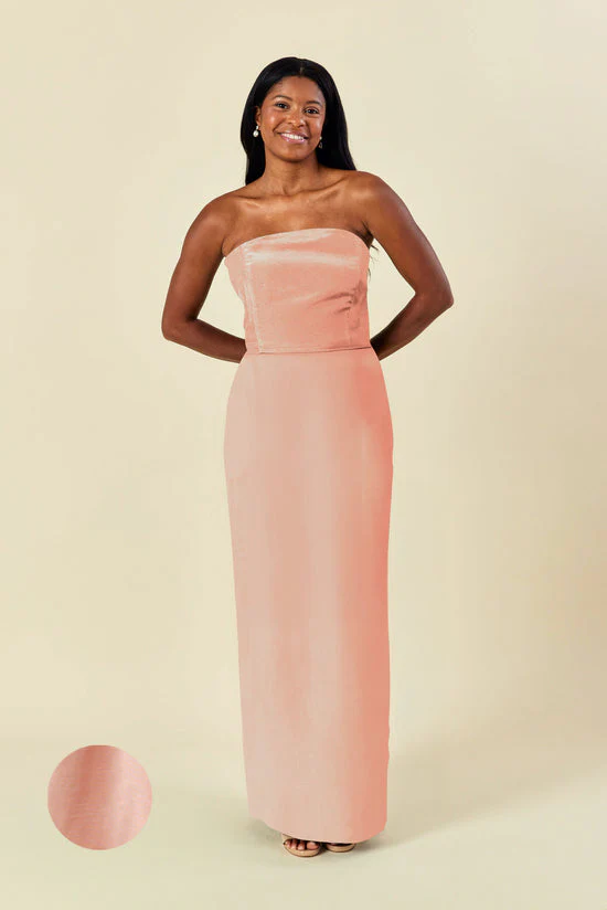 Hannah Bodice With Straight Skirt in Shantung - Image 17