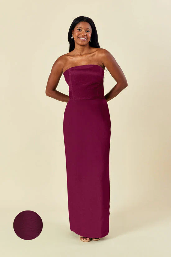 Hannah Bodice With Straight Skirt in Shantung - Image 19