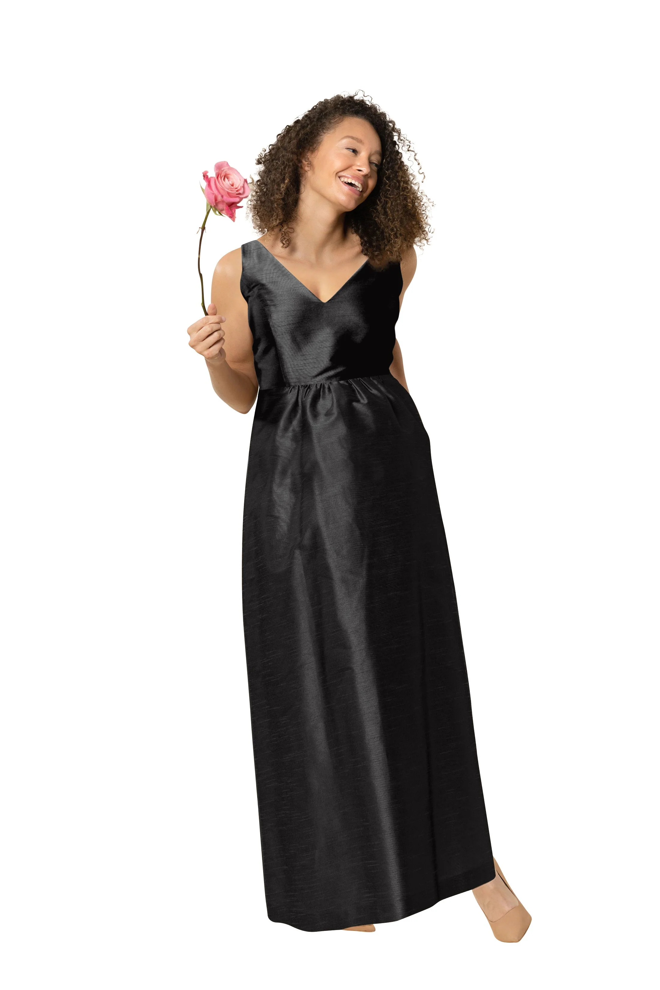 Harper Bodice With Maternity Skirt in Drapey Bengaline