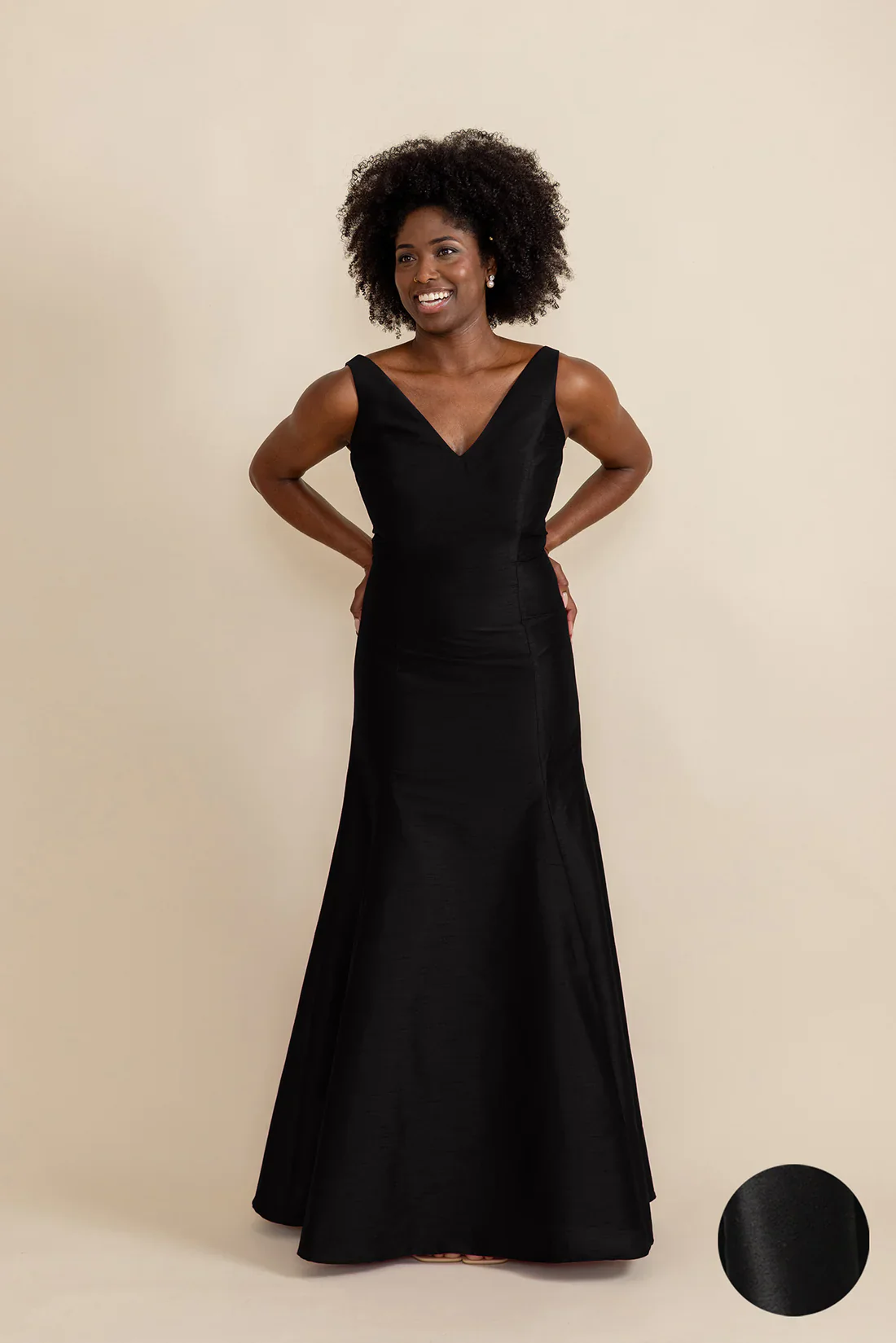 Harper Bodice with Trumpet Skirt in Shantung - Image 19