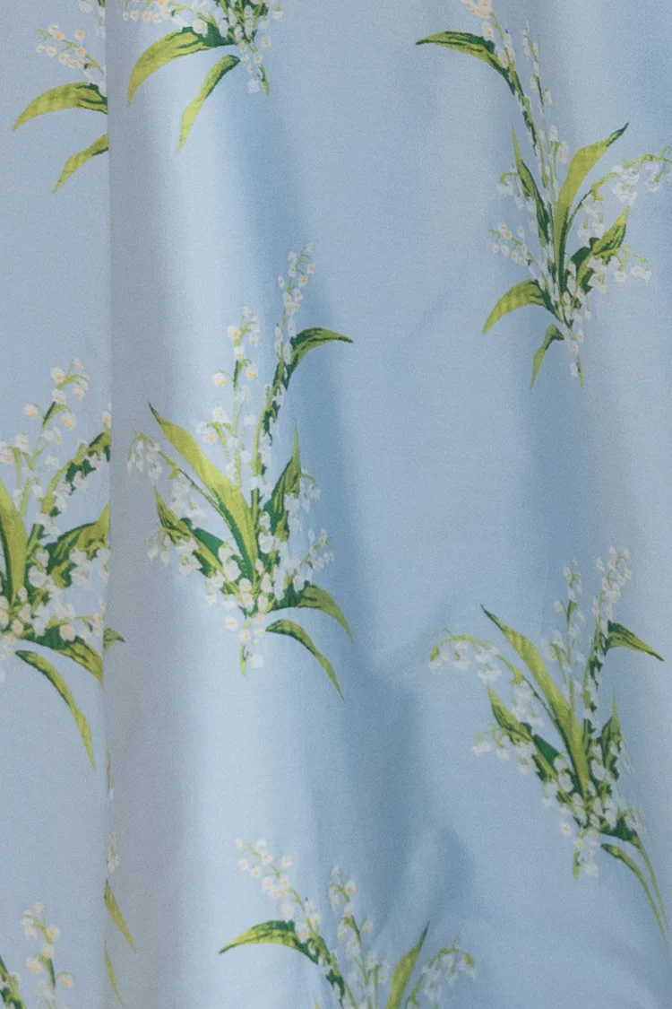 Harper Bodice with Trumpet Skirt in Lily of the Valley Jacquard - Image 5