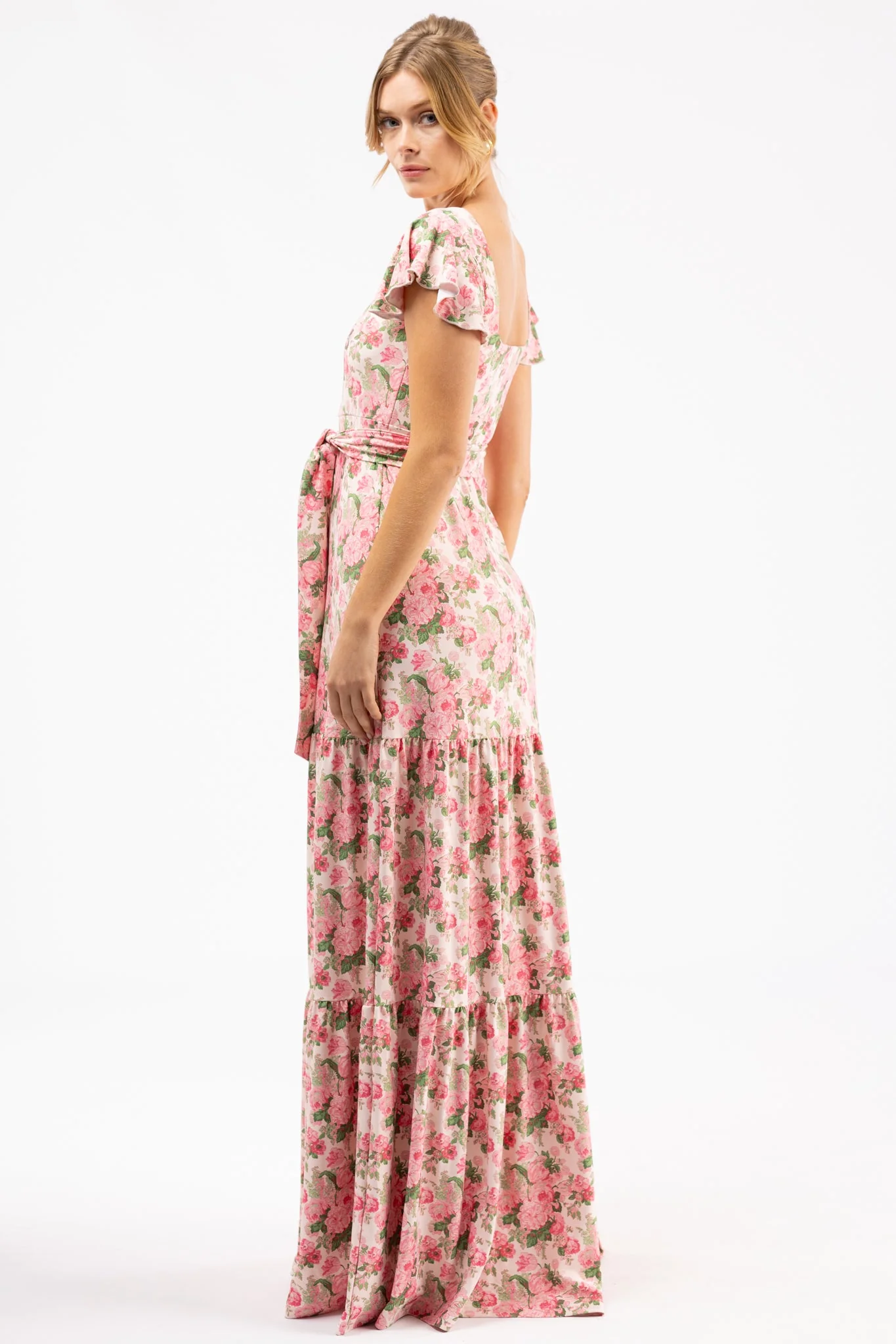 Isabella Dress in Betrothed Rose - Image 3