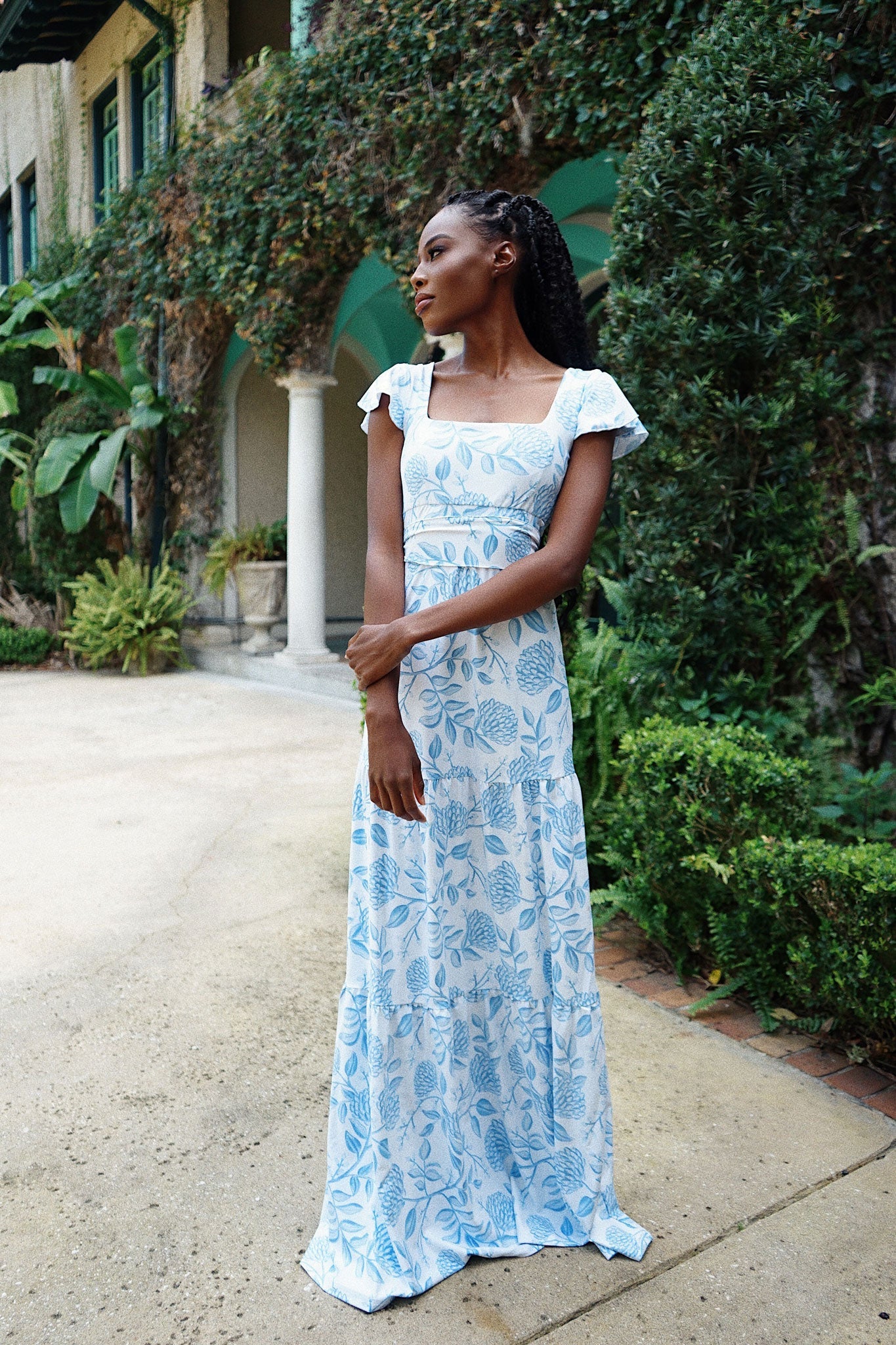 Isabella Dress in Dusty Bloom - Image 5