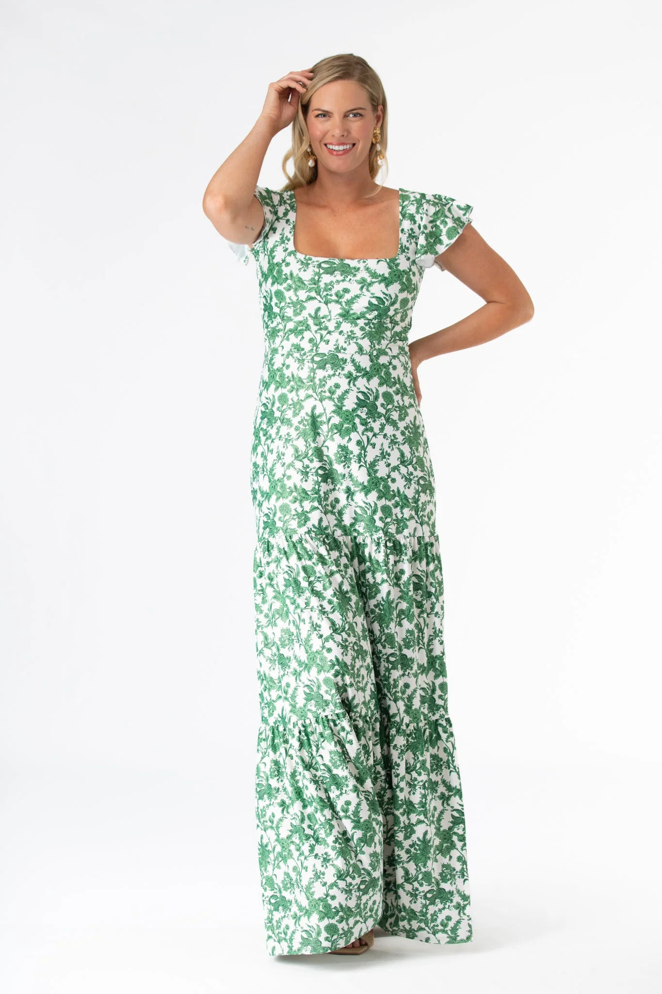 Isabella Dress in Rosemary Waltz - Image 3