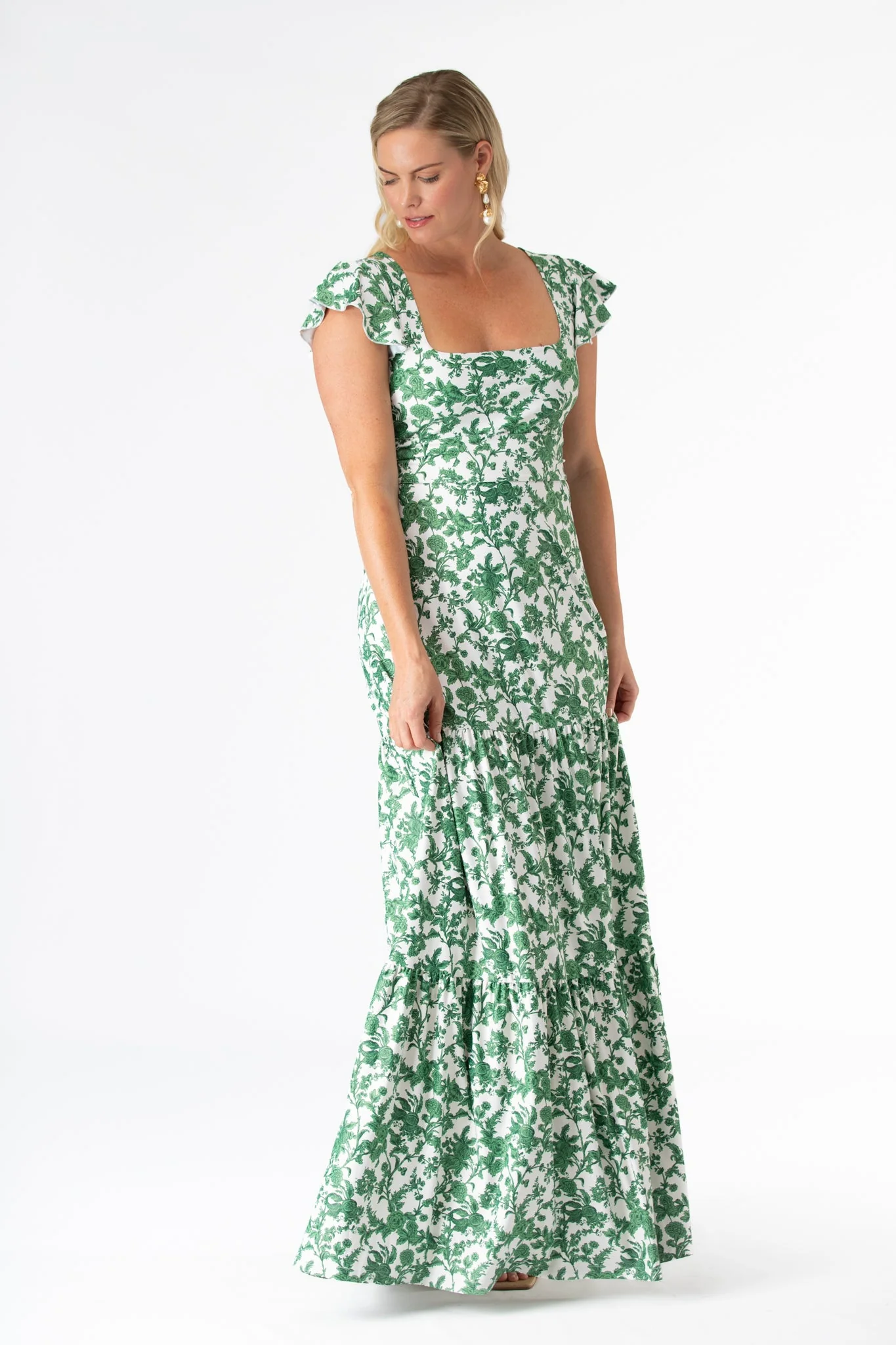 Isabella Dress in Rosemary Waltz - Image 4