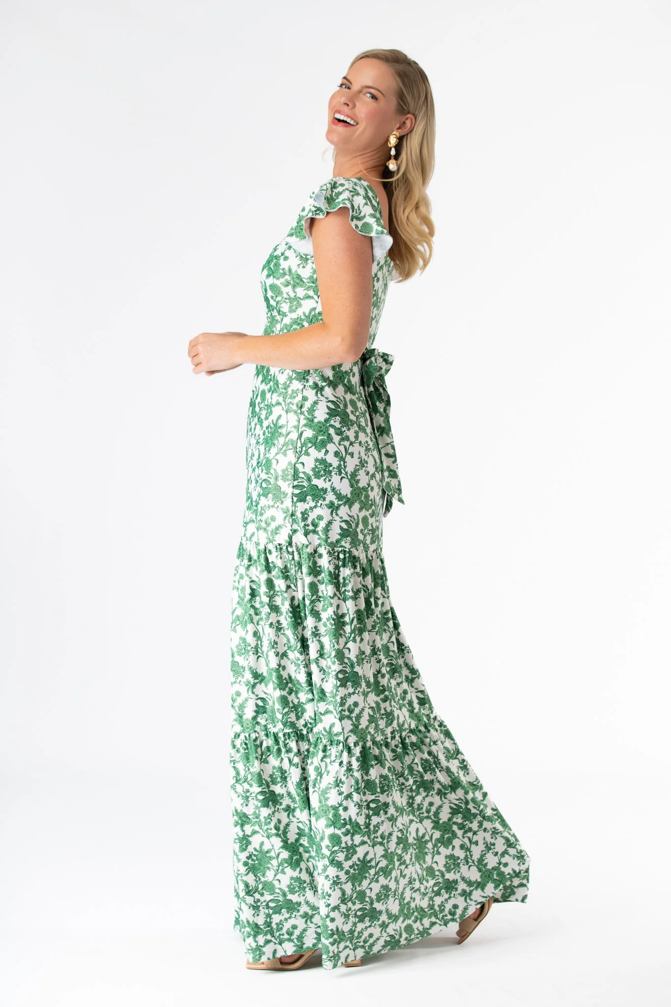 Isabella Dress in Rosemary Waltz - Image 6