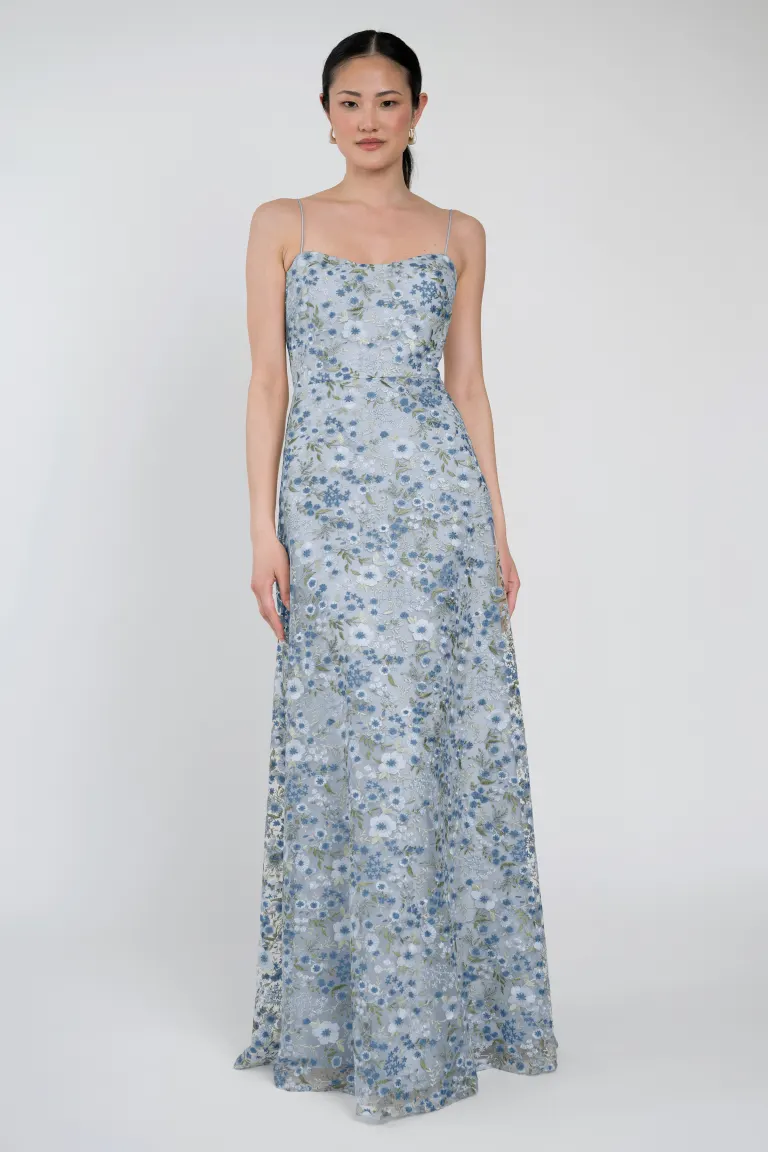 Jenny Yoo Bridesmaid Dress Drew in Ophelia Embroidered Tulle - Image 3