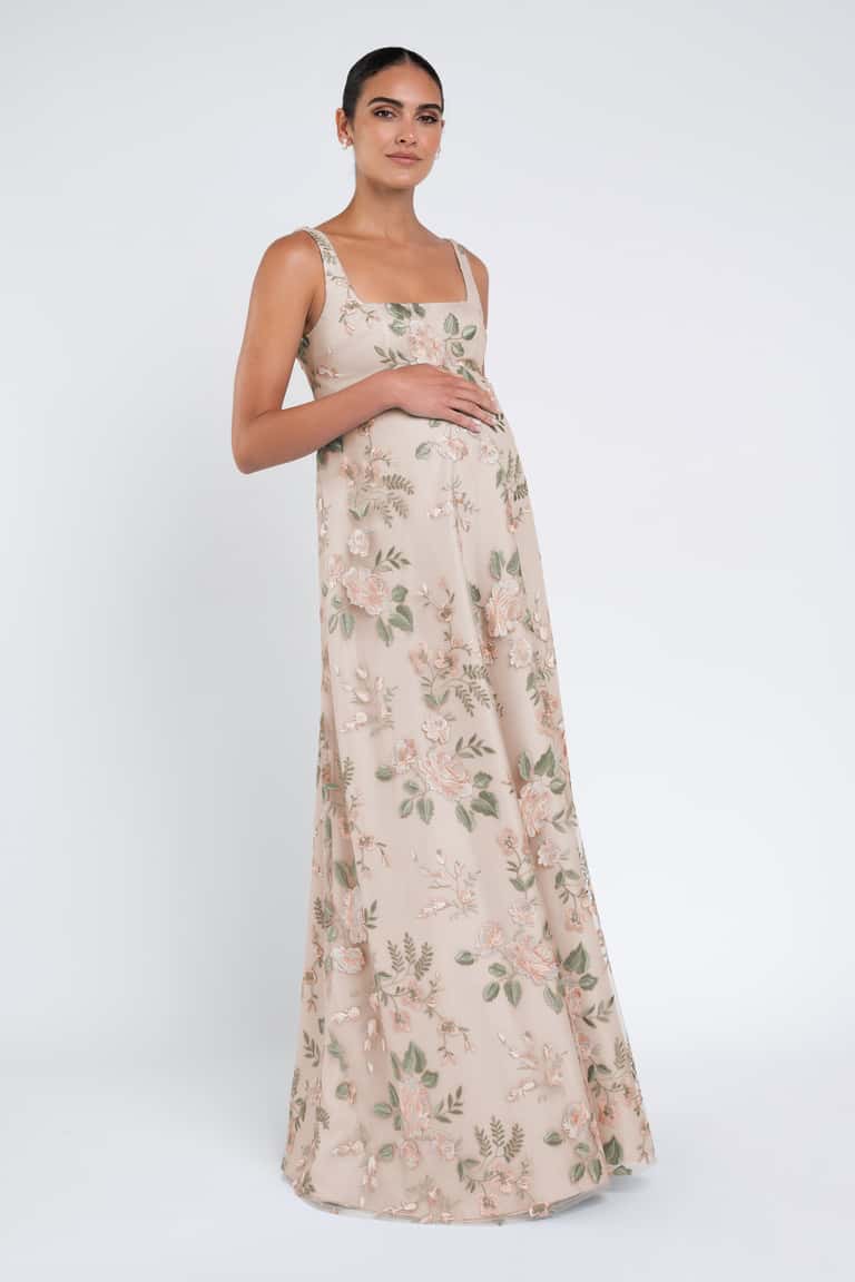 Jenny Yoo Bridesmaid Dress Lilly Maternity Print in Enchanted Floral Tulle - Image 5