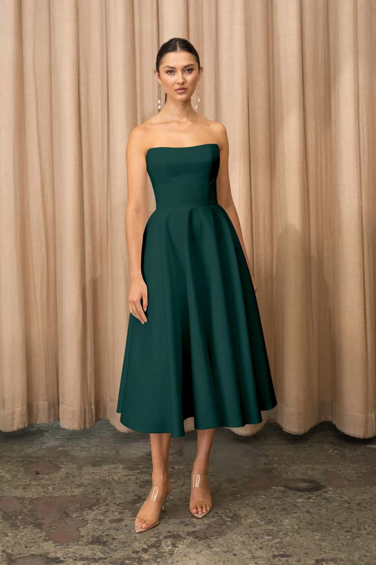 Jenny Yoo Dress Carrie in Emerald