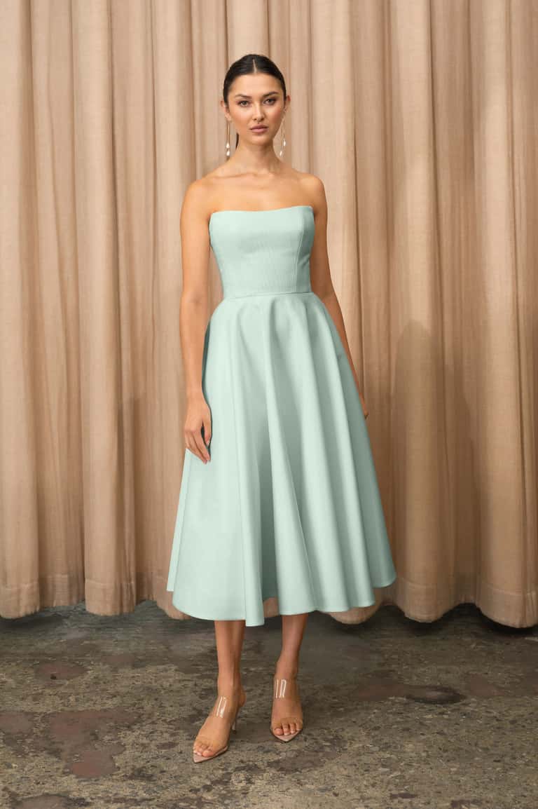 Jenny Yoo Dress Carrie in Morning Mist