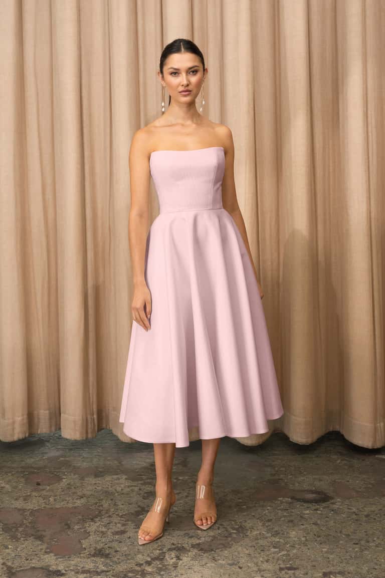 Jenny Yoo Dress Carrie in Powder Pink