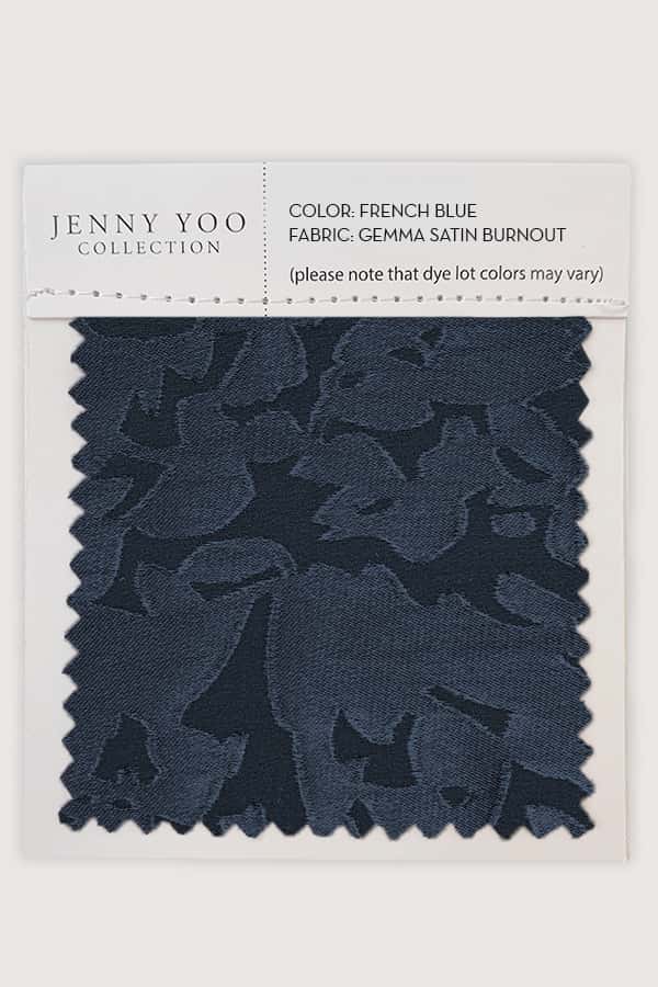 Jenny Yoo Gemma Satin Burnout Swatch Card - Image 3