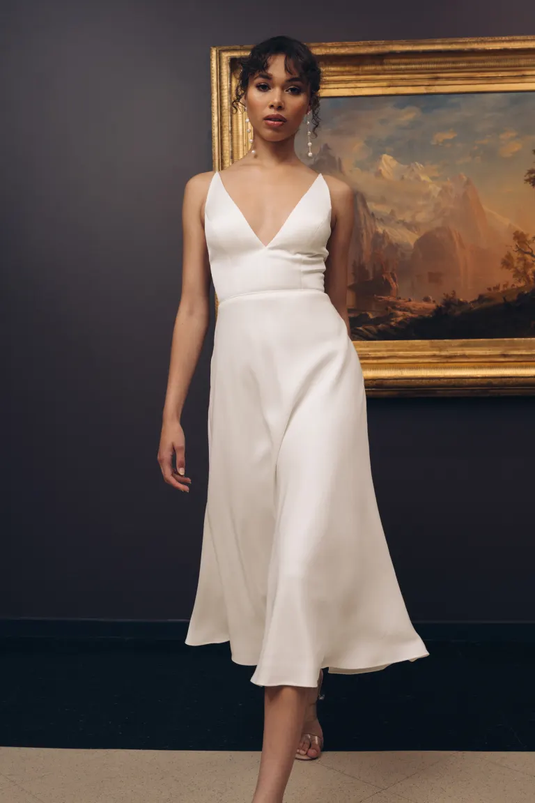 Jenny Yoo Little White Dress Caroline