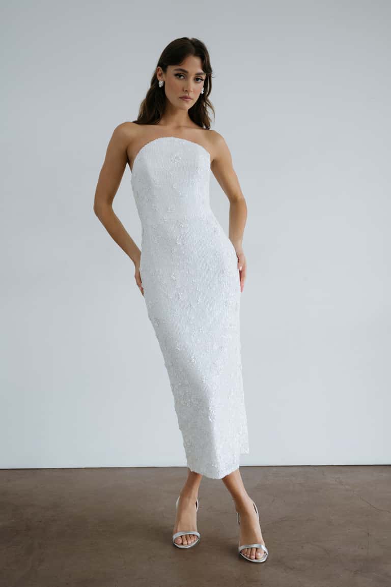 Jenny Yoo Little White Dress Frances