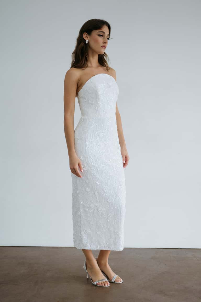 Jenny Yoo Little White Dress Frances - Image 3