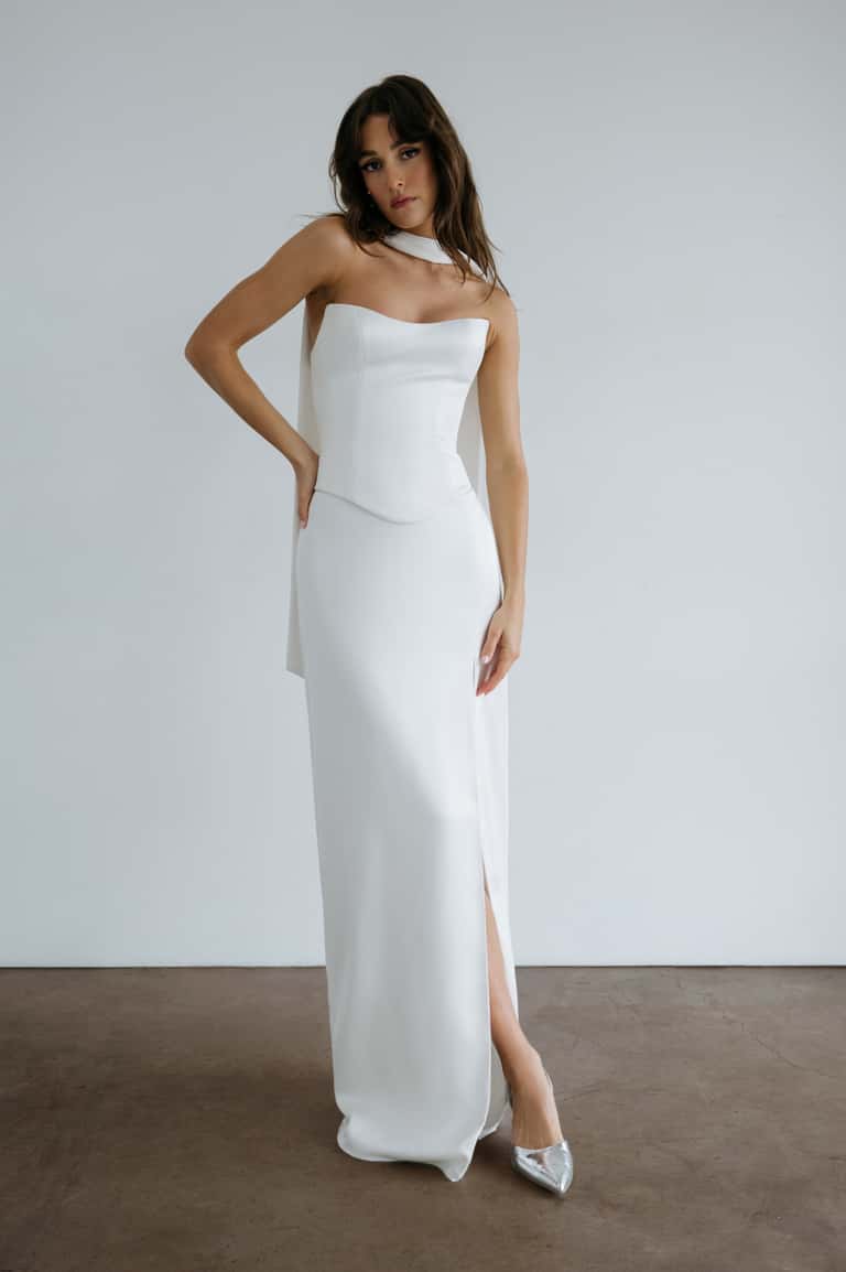 Jenny Yoo Little White Dress Madison - Image 4