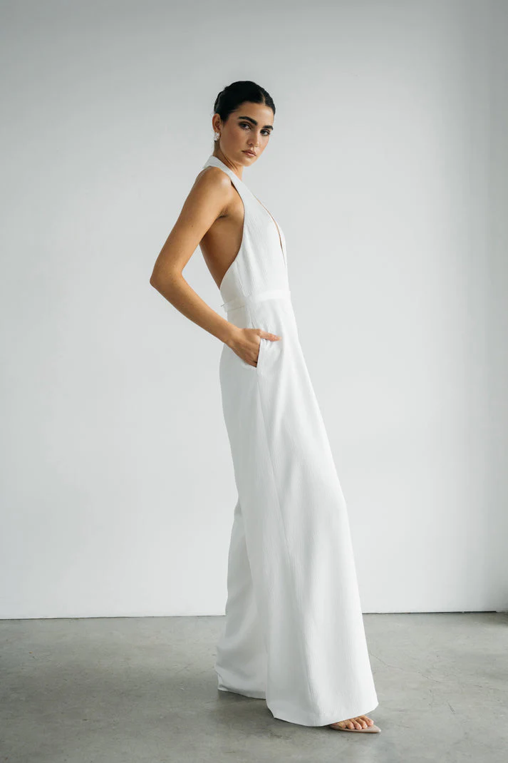 Jenny Yoo Little White Lula Jumpsuit - Image 3