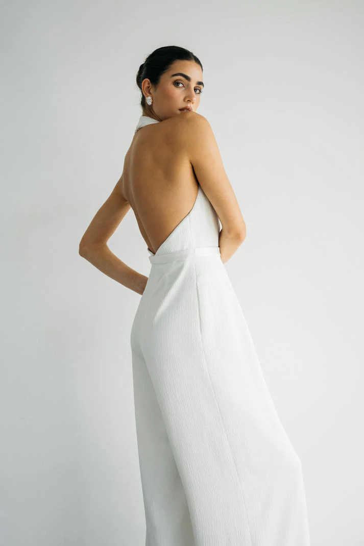 Jenny Yoo Little White Lula Jumpsuit - Image 4