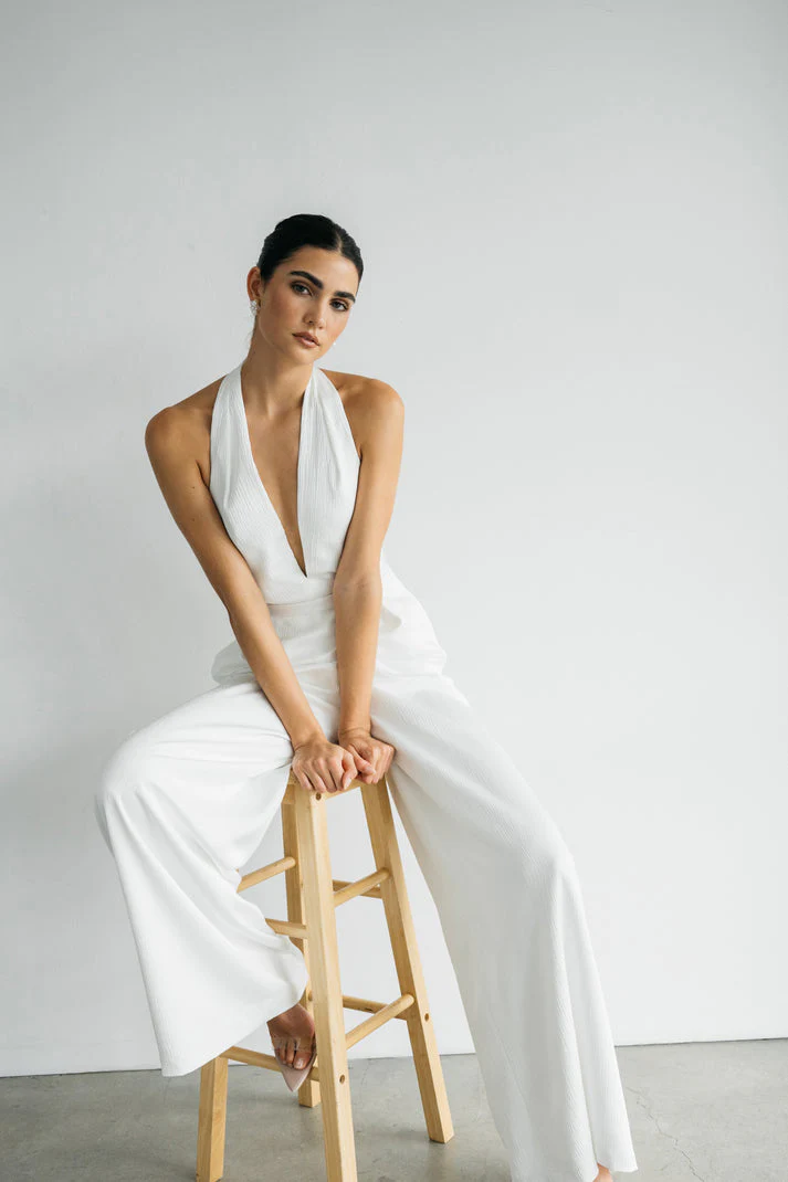 Jenny Yoo Little White Lula Jumpsuit - Image 5