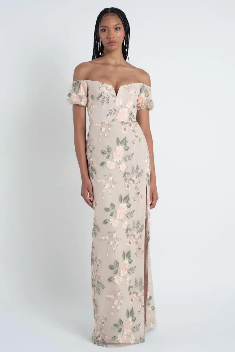 Jenny Yoo Long Bridesmaid Dress Lynette - Image 3
