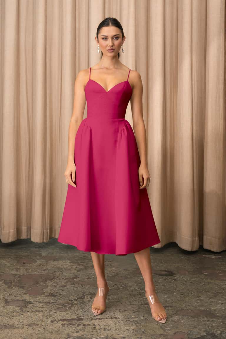 Jenny Yoo Luella Dress in Azalea