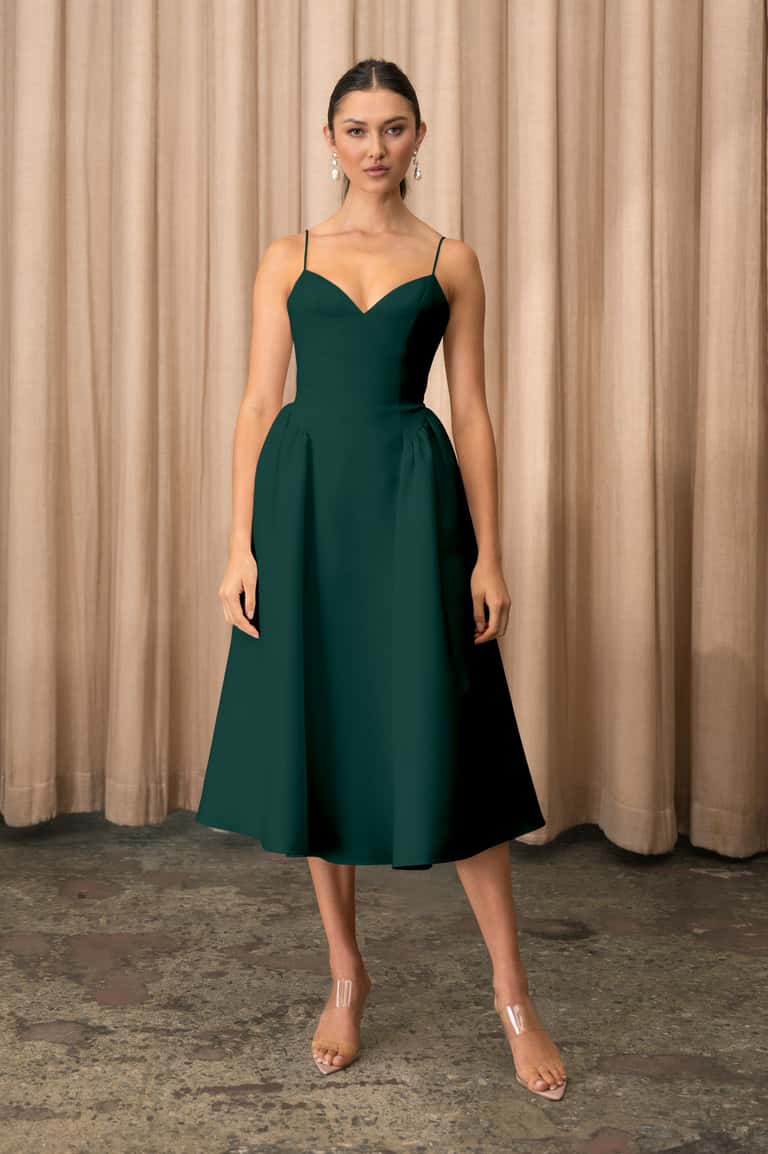 Jenny Yoo Luella Dress in Emerald