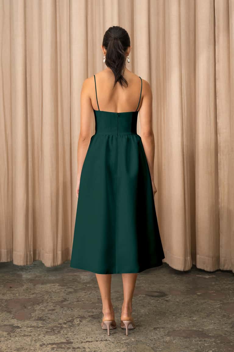 Jenny Yoo Luella Dress in Emerald - Image 2