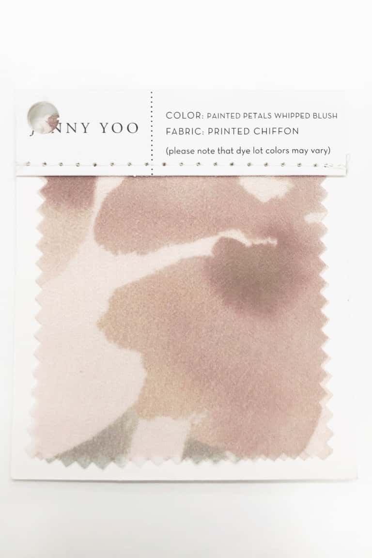 Jenny Yoo Printed Chiffon Swatch Card - Image 3