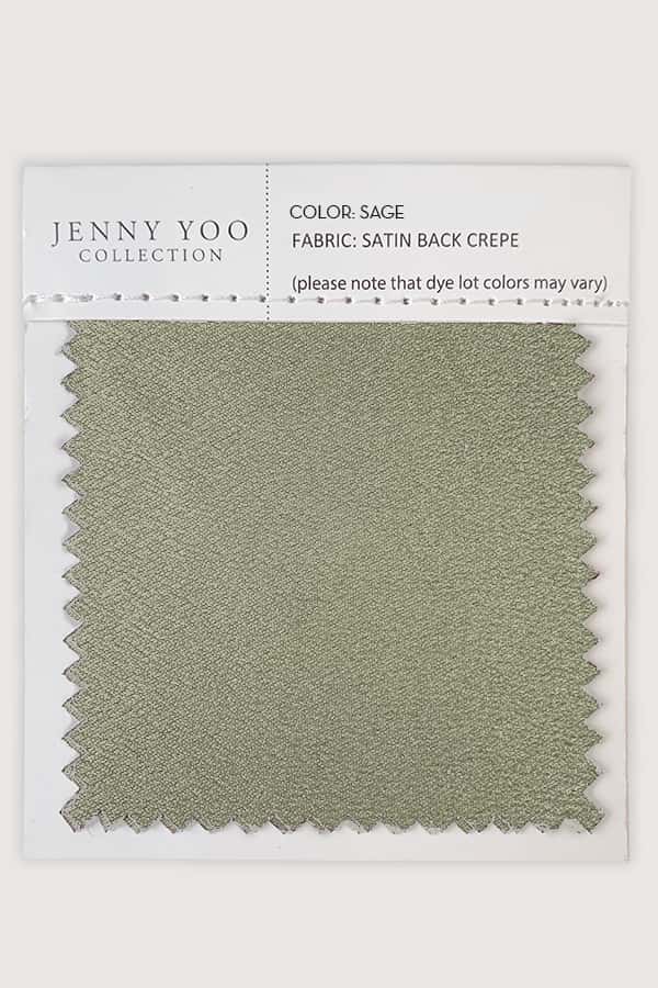 Jenny Yoo Satin Back Crepe Swatch Card - Image 13