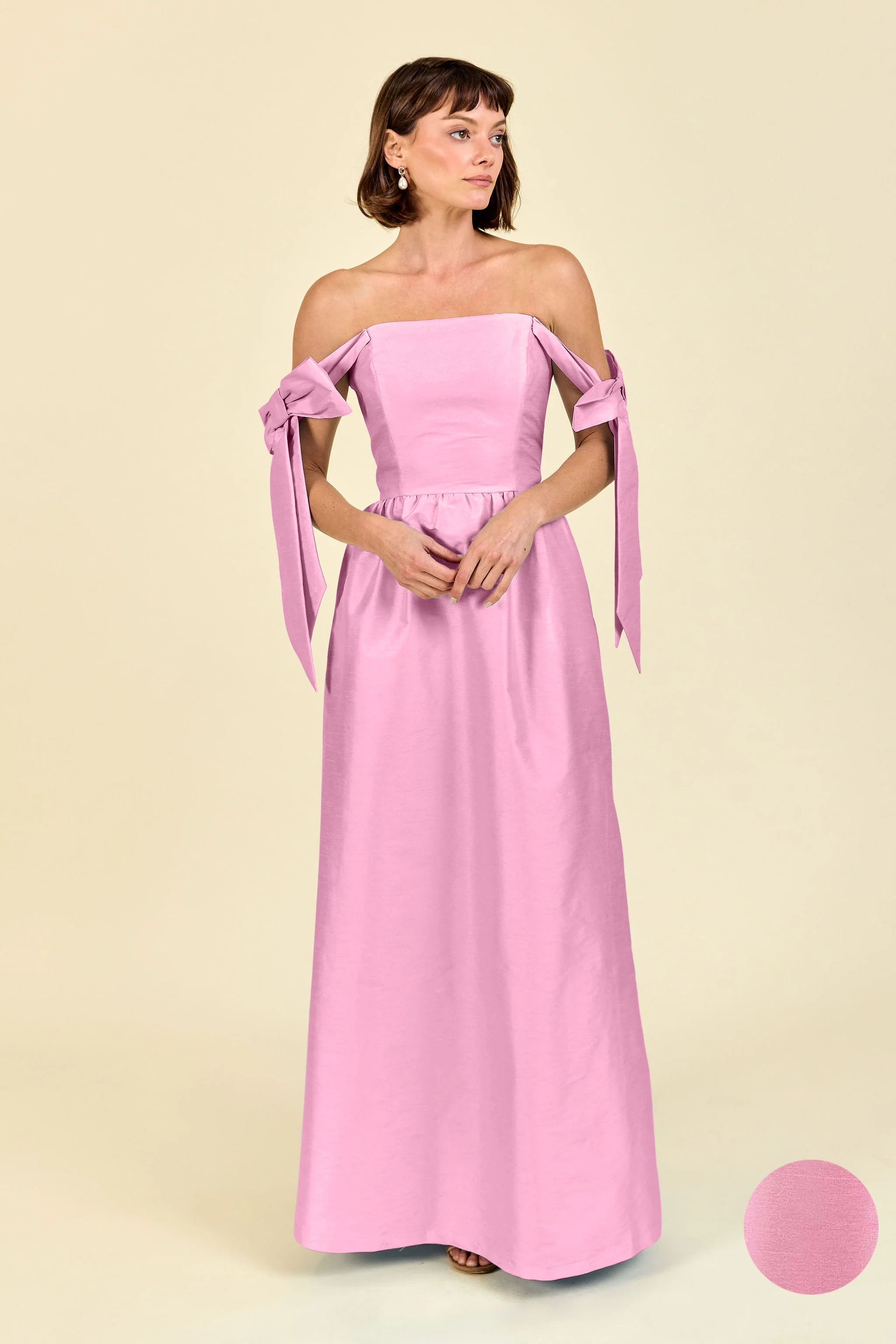 Julie Bodice with Gathered Skirt in Shantung - Image 5