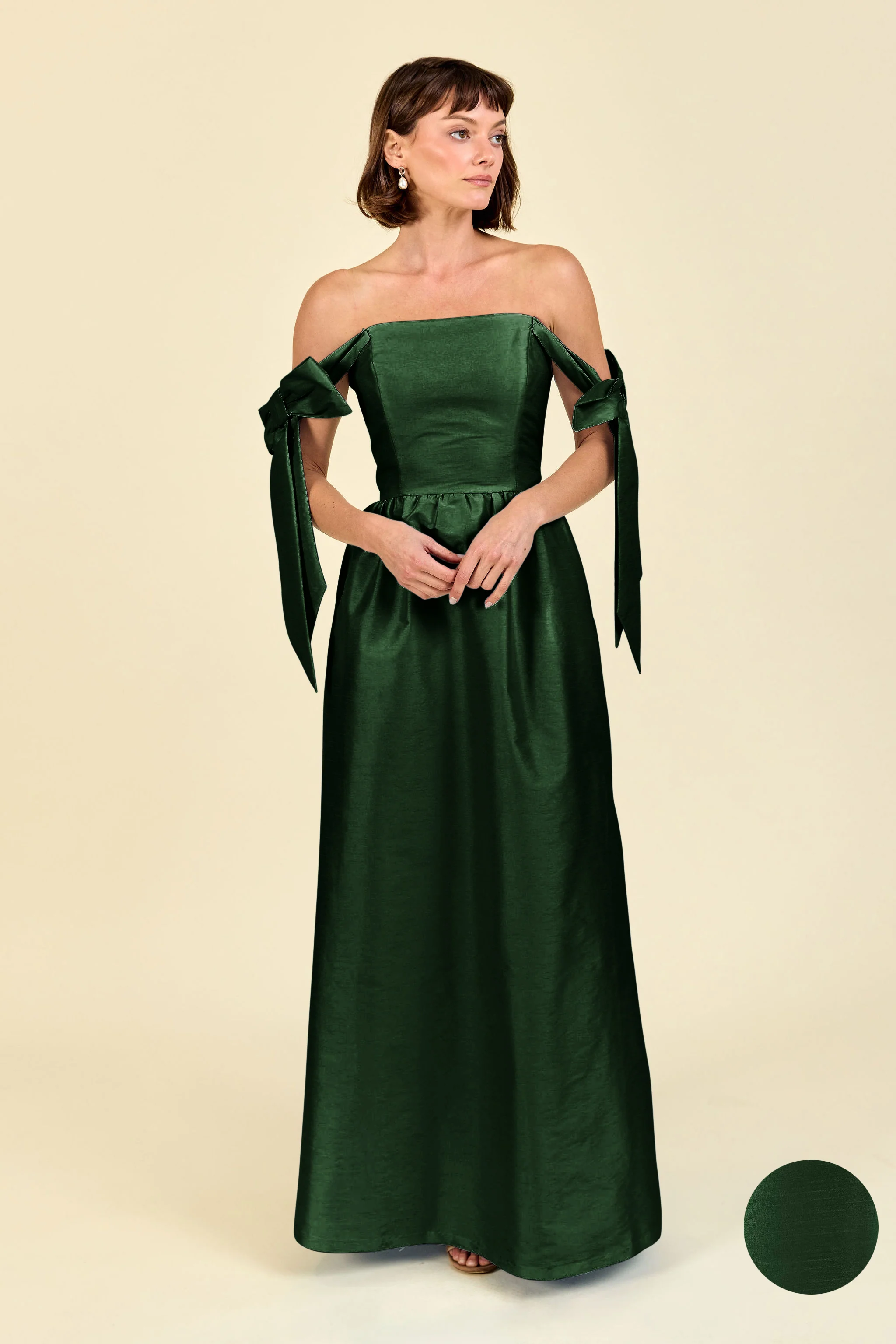 Julie Bodice with Gathered Skirt in Shantung - Image 8