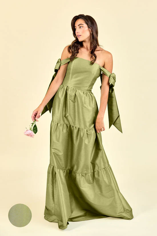 Julie Bodice with Tiered Skirt in Drapey Bengaline - Image 11