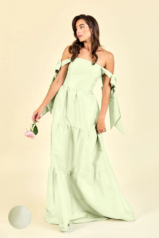 Julie Bodice with Tiered Skirt in Drapey Bengaline - Image 12