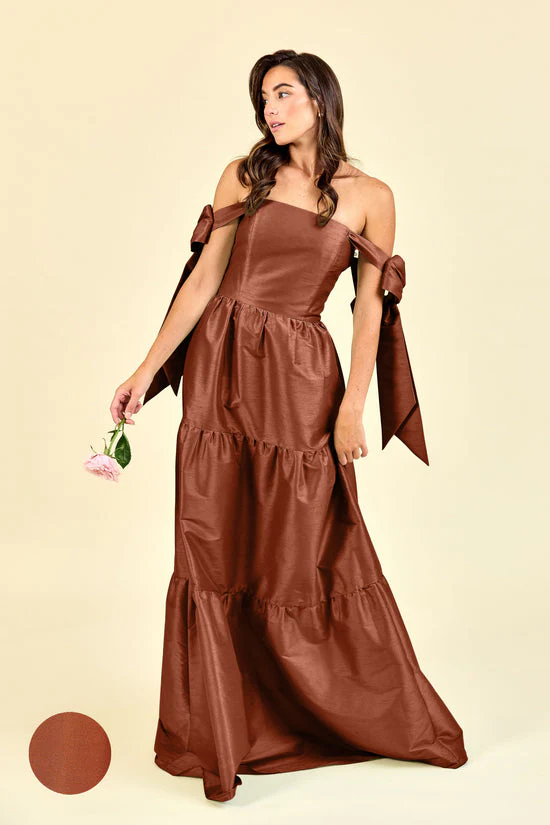 Julie Bodice with Tiered Skirt in Drapey Bengaline - Image 13