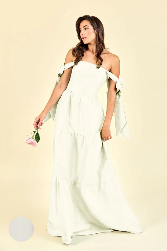 Julie Bodice with Tiered Skirt in Drapey Bengaline - Image 3