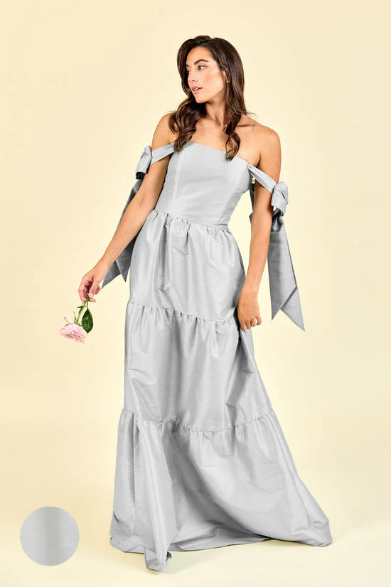 Julie Bodice with Tiered Skirt in Drapey Bengaline - Image 4