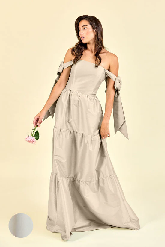 Julie Bodice with Tiered Skirt in Drapey Bengaline - Image 5