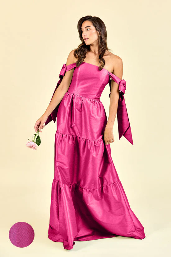 Julie Bodice with Tiered Skirt in Drapey Bengaline - Image 7