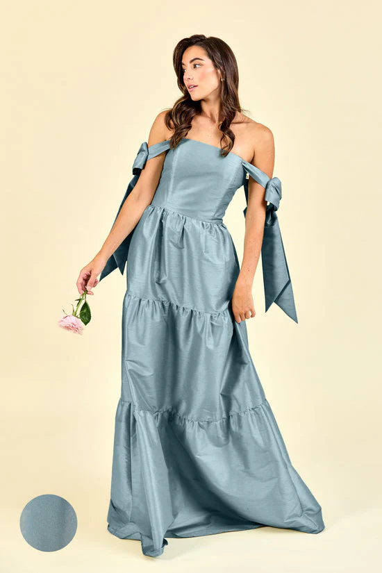 Julie Bodice with Tiered Skirt in Drapey Bengaline - Image 9