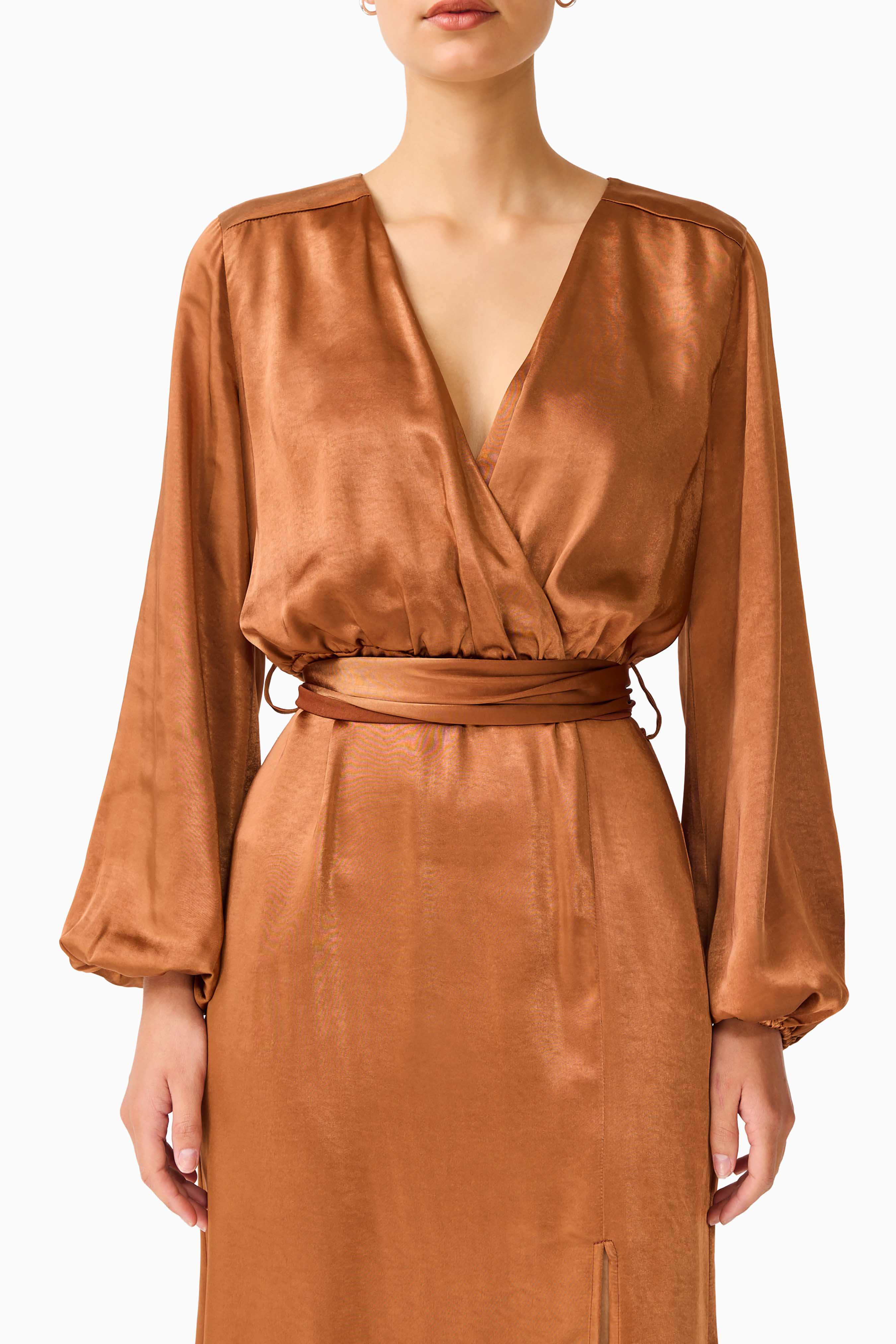Kai Maxi Dress in Brown - Image 2